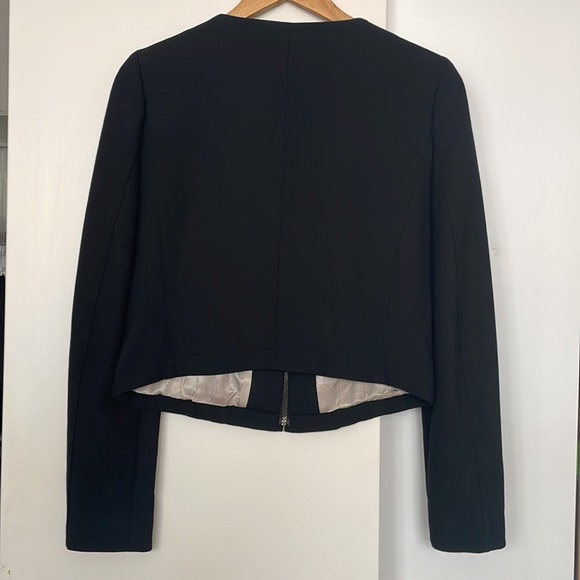 ZARA Basic Black Bolero Crop Jacket - Picture 6 of 6